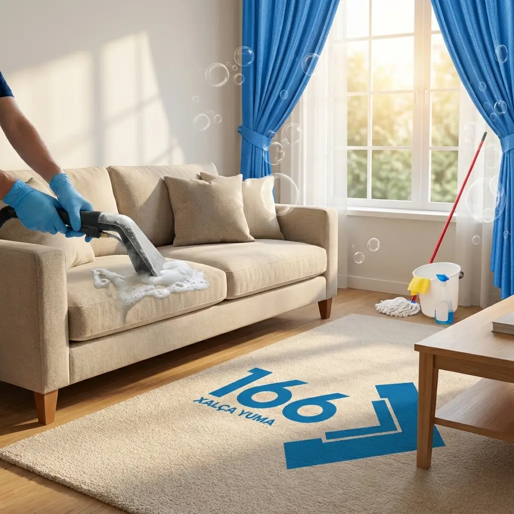 166 xalca yuma temizlik xidmetleri, ev temizliyi baki, perde yuma xidmeti, yumsaq mebel temizliyi, yerinde xalca yuma, 166 yeni xidmetler